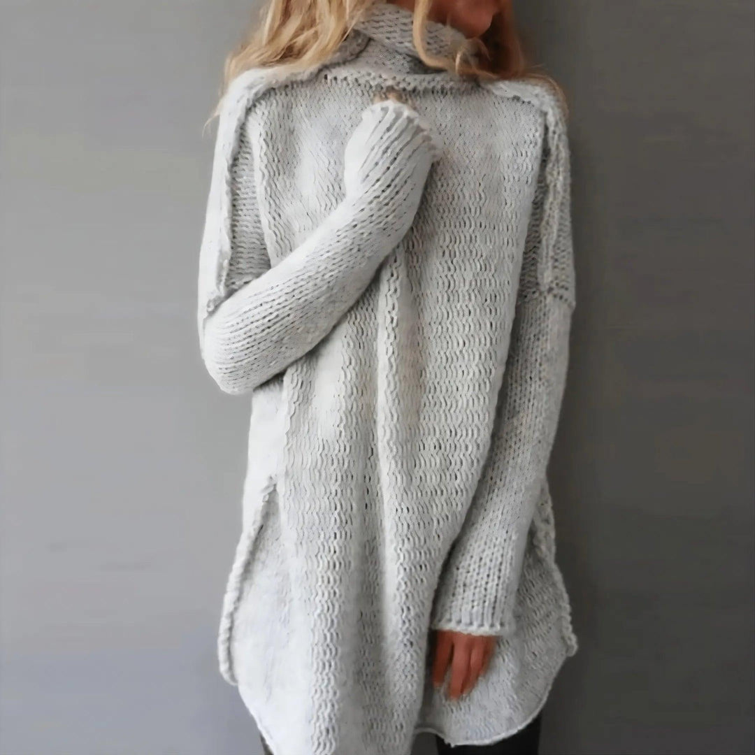 Magdalena | Oversize Golf Długi Rękaw Sweter
