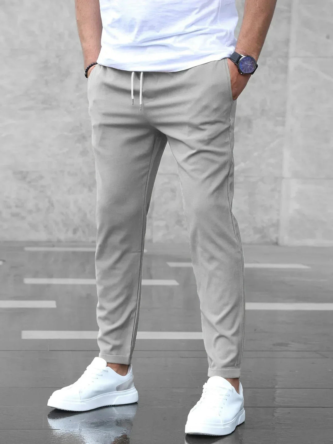 Szymon | Męskie Spodnie Khaki Relaxed Fit