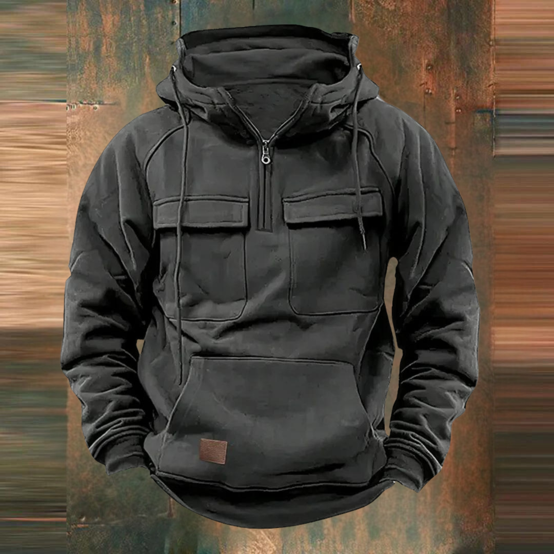 Damian | BlUza z Kapturem Męska z Zamkiem