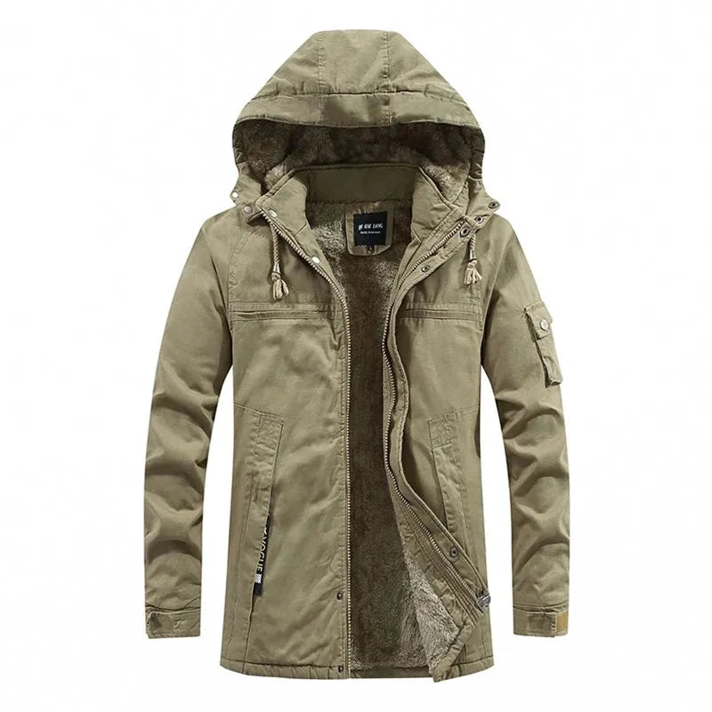 Patryk | Czarna Bluza z Kapturem Zapinana