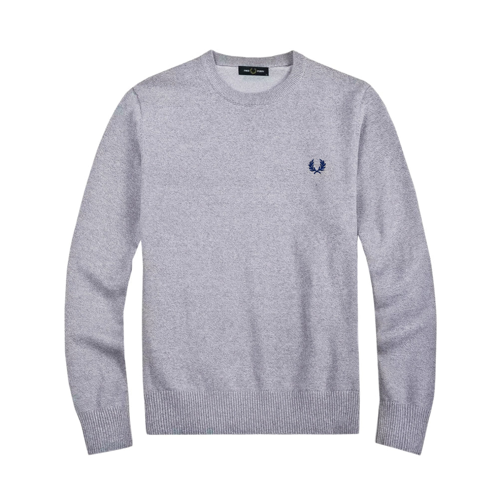 Tymon | Granatowy Sweter Meski z Okraglym Dekoltem