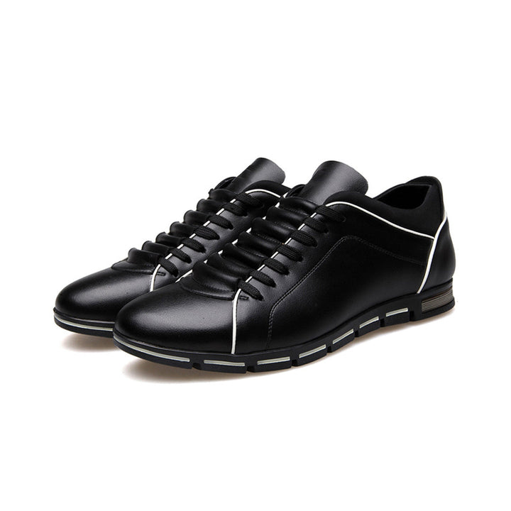 Igor | Skórzane Buty Minimalistyczne Męskie Sznurowane Brązowe