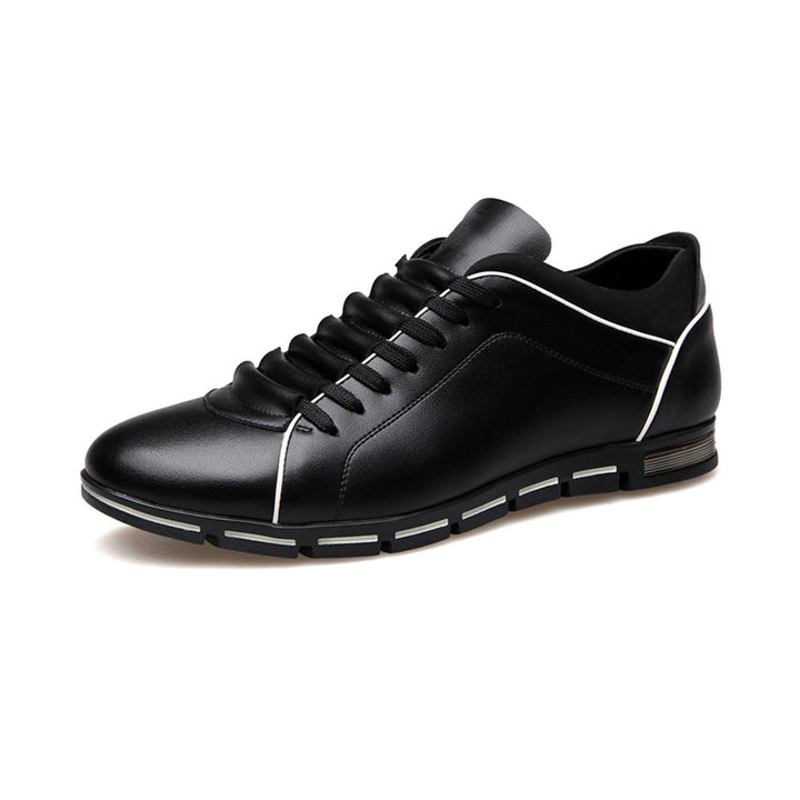 Igor | Skórzane Buty Minimalistyczne Męskie Sznurowane Brązowe