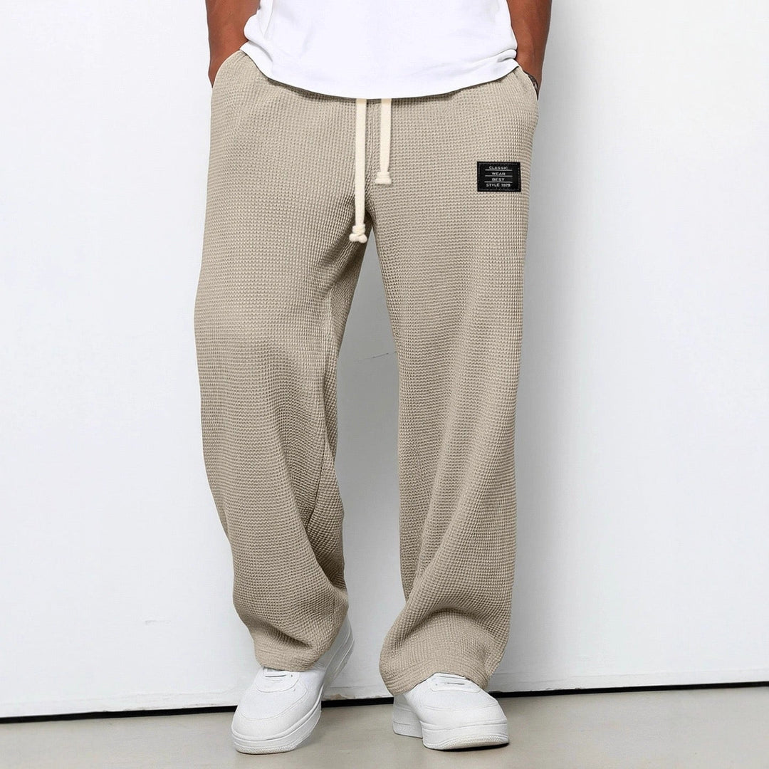 Mateusz | Spodnie Męskie Waffle Knit Relaxed