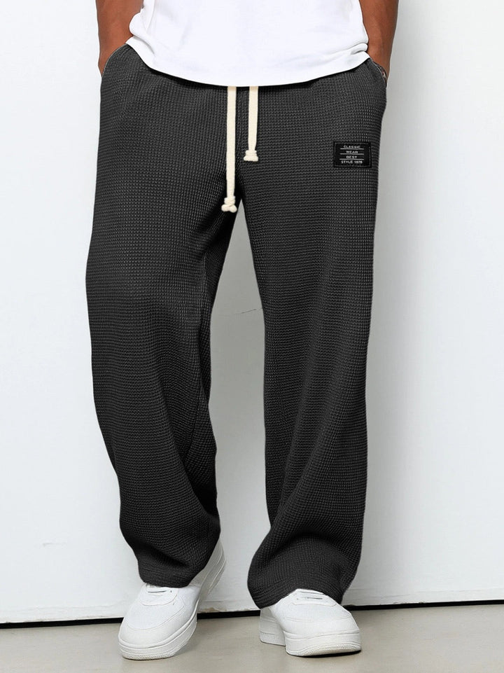 Mateusz | Spodnie Męskie Waffle Knit Relaxed