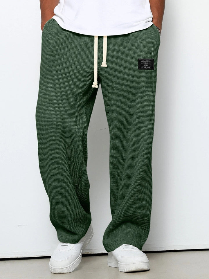 Mateusz | Spodnie Męskie Waffle Knit Relaxed