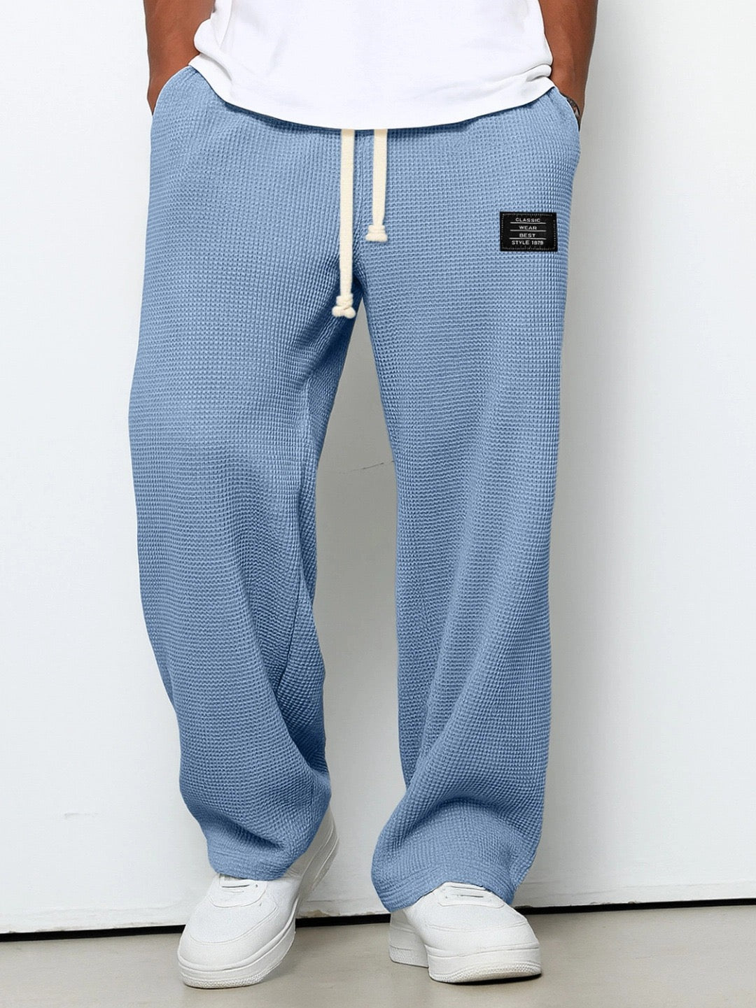 Mateusz | Spodnie Męskie Waffle Knit Relaxed