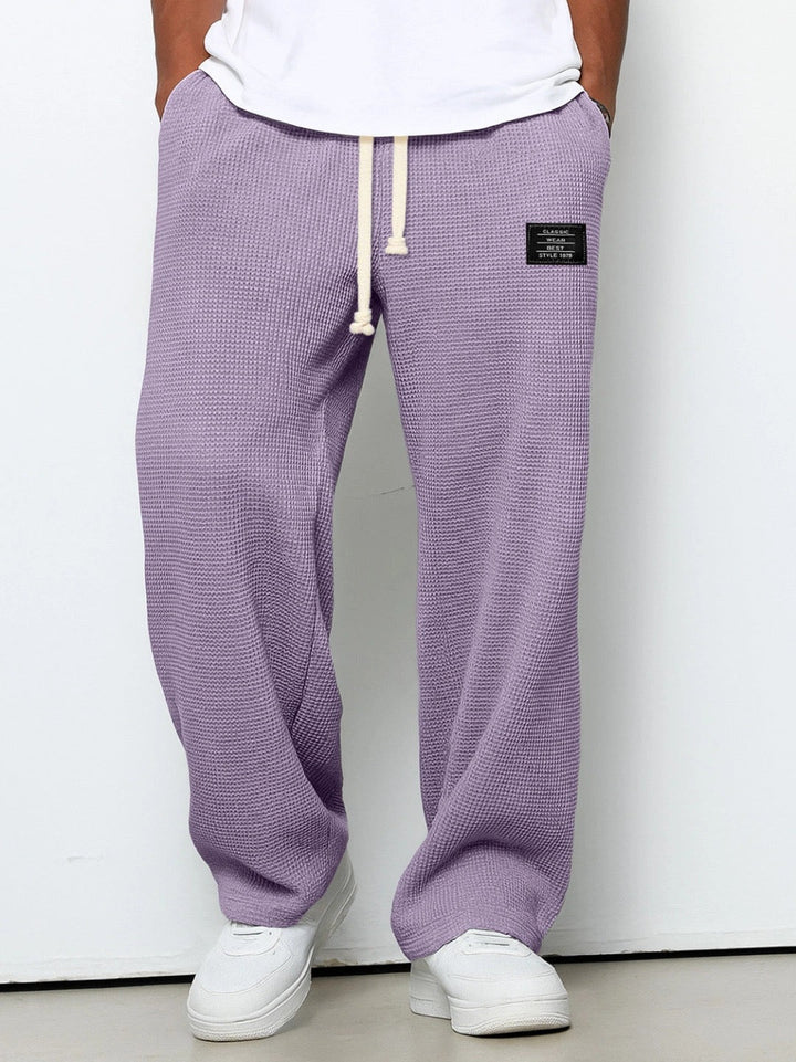 Mateusz | Spodnie Męskie Waffle Knit Relaxed