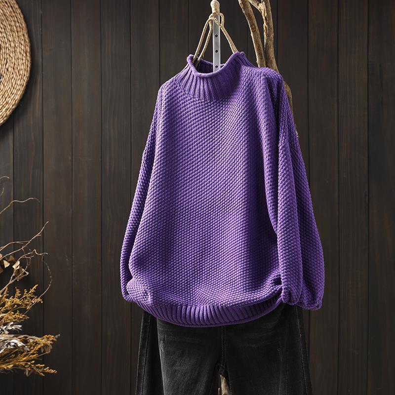 Noa | Czarny Golf Oversize Sweter z Opuszczanymi Ramiomami