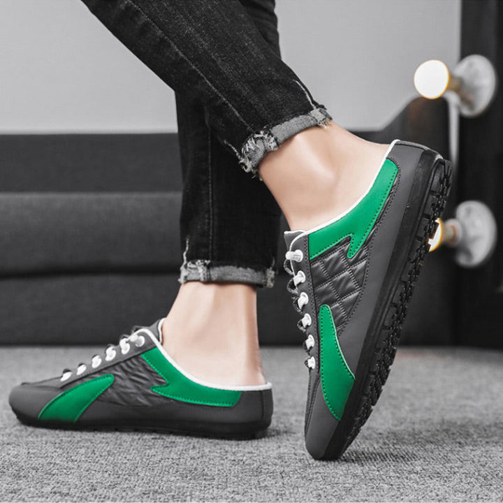 Adam | Białe Sneakersy Męskie Quiltowane