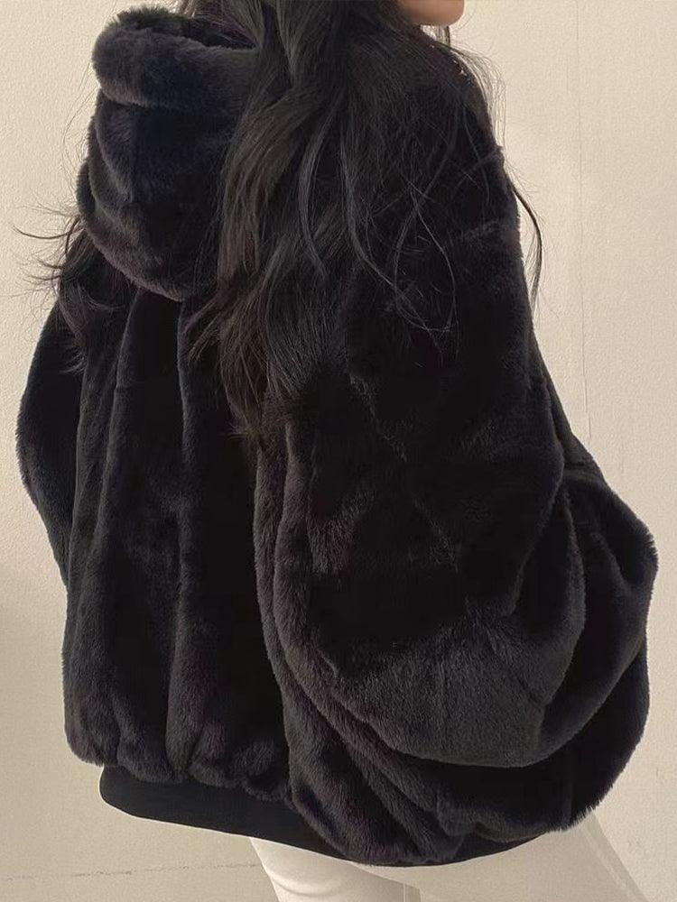 Sandra | Bluza z Kapturem Oversize Zapinana na Zamek