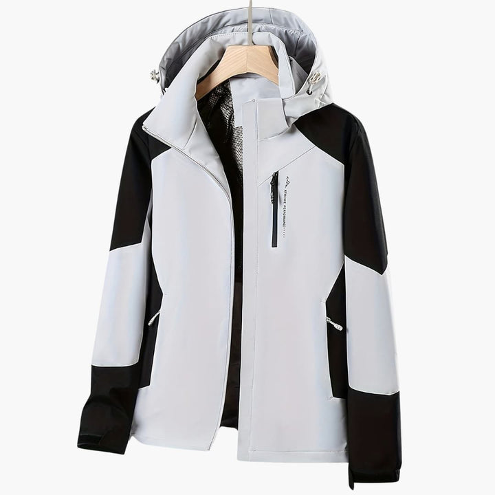 Sasza | Bluza z Kapturem Zapinana na Zamek