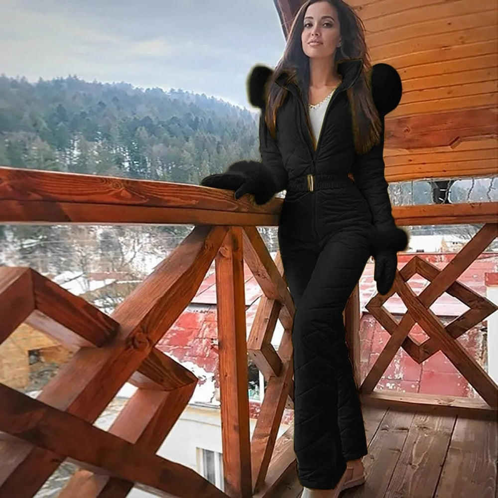 Paulina | Kombinezon Narciarski Damski Jasnoróżowy
